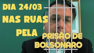 BOLSONARO NA CADEIA MANIFESTAÇÃO NACIONAL DIA 2403 PELA PRISÃO DO GENOCIDA [upl. by Jallier38]