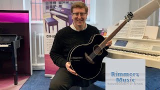 Yamaha APX600 Electro Acoustic Guitar  Demonstration amp Review  James From Rimmers Music [upl. by Ieppet346]