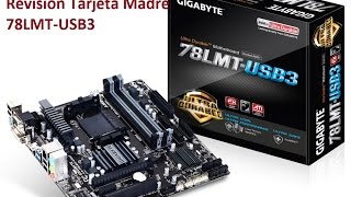 Tarjeta Madre Gigabyte 78LMTUSB3 para AM3  Review [upl. by Aseuqram402]