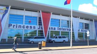 SXM Princess Juliana Airport Terminal INSIDE  OUTSIDE on Sint Maarten [upl. by Snider]