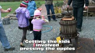 Making Apple Cider With Antique Press [upl. by Llenrap]