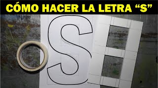 COMO HACER LA LETRA S MUY FACIL CON UN OCHO O NORMÓGRAFO [upl. by Pinkerton]