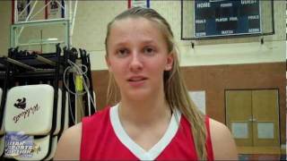 High school basketball Madison Roemer East Leopards postgame interview 021612 [upl. by Grizelda]