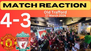 MANCHESTER UNITED 43 LIVERPOOL  MAC ALLISTER SALAH amp ELLIOTT SCORE  MATCH REACTION  FA CUP [upl. by Yriek]