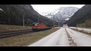 Tauernschleuse BöcksteinMallnitz  Ankunft 1144 120 mit Autozug in Böckstein [upl. by Ellehciram]