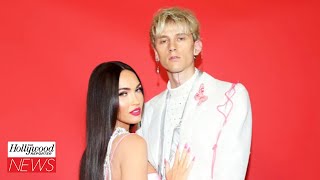 Machine Gun Kelly amp Megan Fox Get Engaged amp Drink Each Others Blood  THR News [upl. by Katzen]