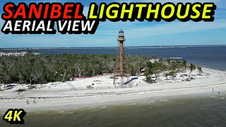 Sanibel Lighthouse Aerial View [upl. by Etnahsal264]