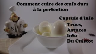 Capsule info  Comment cuire des oeufs durs à la perfection [upl. by Dimond942]