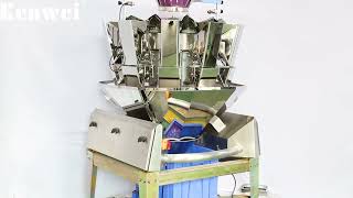 Kenwei Second Generation II Series 10 Head Multihead Weigher for Weighing Small Weight Granules [upl. by Mcgray]