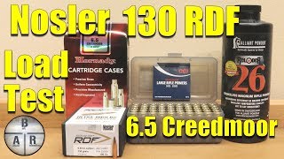 Nosler 130 grain RDF with Alliant Reloder 26 in 65 Creedmoor [upl. by Notirb281]