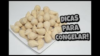 COMO CONGELAR coxinha bolinha de queijo risole croquete e quibe [upl. by Ennagrom530]