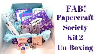 Take A Look Inside KIT 2 Of The Papercraft Society Box [upl. by Ha10]