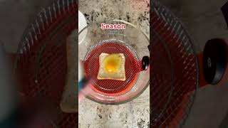 Air fryer toast with egg food recipe airfyer [upl. by Attenal]