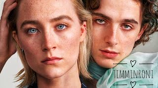 Timothee chalamet and Saoirse Ronan cute moments timotheechalamet saoirseronan [upl. by Aekal984]