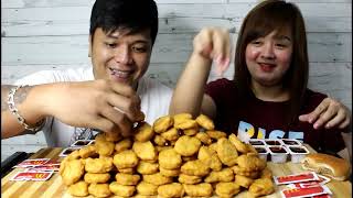 REMAKE 100pcs Mc Chicken Nuggets Mukbang [upl. by Atiuqahc38]