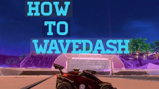 HOW TO WAVEDASH  Tutorial  Rocket League [upl. by Naniac]