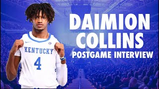 Daimion Collins details spectacular performance for Kentucky basketball in the Bahamas opener  SEC [upl. by Ahsieyt628]