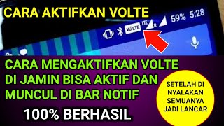 cara aktifkan volte  Cara Mengaktifkan VoLtE di jamin bisa aktif dan muncul di bar notif terupdate [upl. by Sianna748]