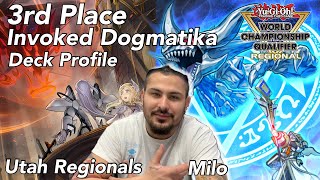 YUGIOH  3RD PLACE REGIONAL TOP INVOKED DOGMATIKA DECK PROFILE UTAH NEW BANLIST FORMAT JAN 2024 [upl. by Akanke]