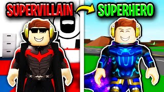 SUPERVILLAIN To SUPERHERO In Roblox Brookhaven 🦹‍♂️🦸‍♂️ [upl. by Auqinehs]