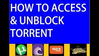 How to AccessUnblock Torrent Sites Easily [upl. by Yllime]