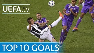 UEFA Champions League 201617  Top ten goals [upl. by Yelnek]