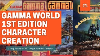 Classic Tabletop RPGs Gamma World 1e  Character Creation [upl. by Wilhelm904]