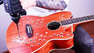 I drilled holes in my guitar and it sounds UNREAL [upl. by Nailimixam]