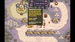 Kingdom Rush  The Dark Tower Normal Campaign 500MM Big Bertha Only Challenge [upl. by Araccot]