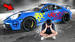 VANDALIZARON EL PORSCHE GT3 EN LA NOCHE Y NO SÉ CÓMO VOY A PAGARLO  Yair17 [upl. by Rehpotirhc]