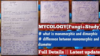 mycology  Fungi Study  mycology microbiology [upl. by Bili]