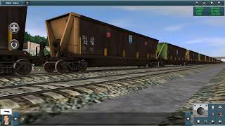 Csx 1897 and 1836 Teoli Gondola Train addon Trainz Simulator Android [upl. by Aicilas]