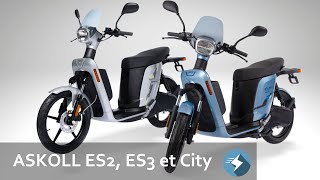 Askoll ES2 Askoll ES3 Askoll city decouvrez le scooter électrique à lItalienne 50cc 125cc [upl. by Emor]