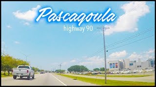 PASCAGOULA MISSISSIPPI HIGHWAY 90 DRIVE [upl. by Engedus757]