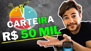 COMO MONTAR UMA CARTEIRA DE INVESTIMENTOS COM 50 MIL REAIS  Veja todos os ativos [upl. by Hauser678]