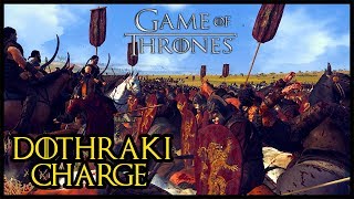 Massive Targaryen Dothraki Charge Vs Jamie Lannister  Seven Kingdoms Total War Gameplay [upl. by Rj]