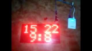 P10 Led panel board with real time clock using Arduino And DS1307 [upl. by Saile385]