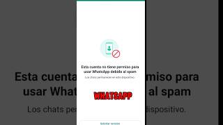 Recuperar mi Cuenta de WhatsApp Plus Baneado shorts suspendido baneado fyp foryou [upl. by Aivat]