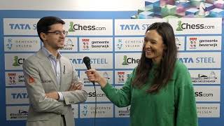 A sole lead for Anish Giri  Round 4 [upl. by Lydnek]