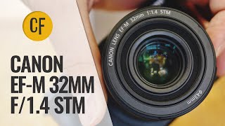 Canon EFM 32mm f14 STM lens review with samples [upl. by Novla]