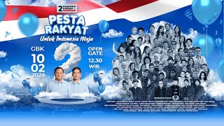 LIVE Pesta Rakyat Kampanye Akbar Prabowo  Gibran [upl. by Gussie]