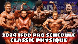 2024 Classic Physique IFBB Pro Schedule  March 1st  Dec 22nd [upl. by Acinyt]