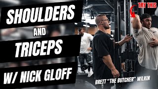 MY NEW SPLIT  SHOULDERS amp TRICEPS WITH NICK GLOFF [upl. by Jona]