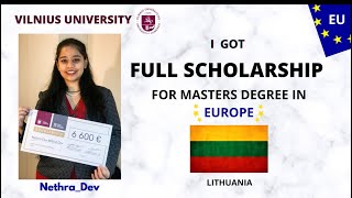 I’ve got Full Scholarship for Masters Degree in Europe  Lithuania🇱🇹 Studyforfree👩🏻‍🎓 [upl. by Assenay49]