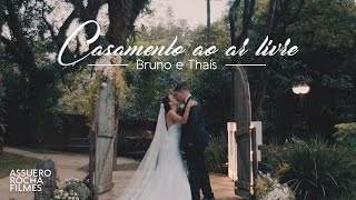 Casamento ao ar livre lindo Bruno e Thaís [upl. by Ocer]