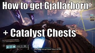 How to get Gjallarhorn  Catalyst  All Vandal Locations and Chests [upl. by Janot]