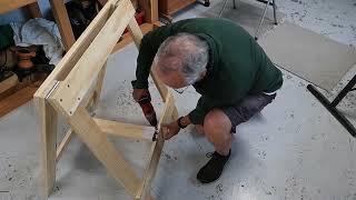 Sturdy Folding Lightweight Sawhorse [upl. by Ovida469]