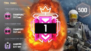 Champion BEST NO Recoil Player  Rainbow Six Siege Console Shadow Legacy [upl. by Ettenig]