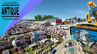 Vintage toy hunting at Elkhorn Antique Flea Market  May 2024 [upl. by Dustman980]