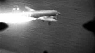 Japanese transport plane shot down  gun camera video [upl. by Lean870]